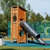 Игровой комплекс с горкой закрытого типа
