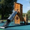 Игровой комплекс с горкой закрытого типа