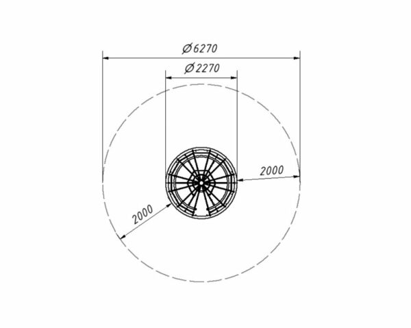 Карусель «Конус» 2270 с полом