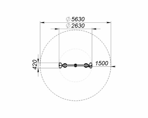 Карусель-качалка «Полукольцо»