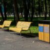 Урна «Город» для раздельного сбора двойная